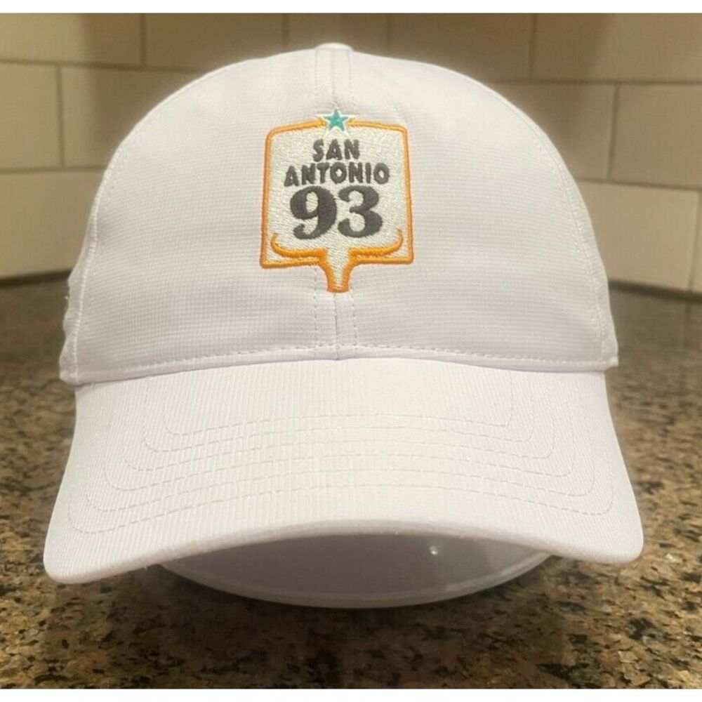 San Antonio 93 Embroidered Hat Strap Back Adjustable‎ White Running Outdoor Cap